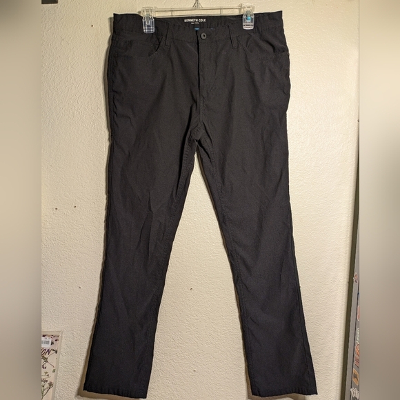 Kenneth Cole new York Black Men's Pants size 36x32 barely use - Picture 2 of 13